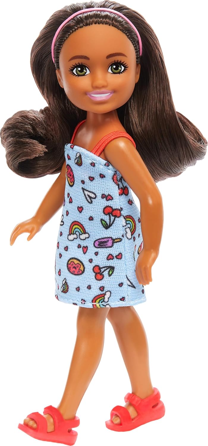 Barbie Chelsea Blue Dress & Headband Doll - Image 4