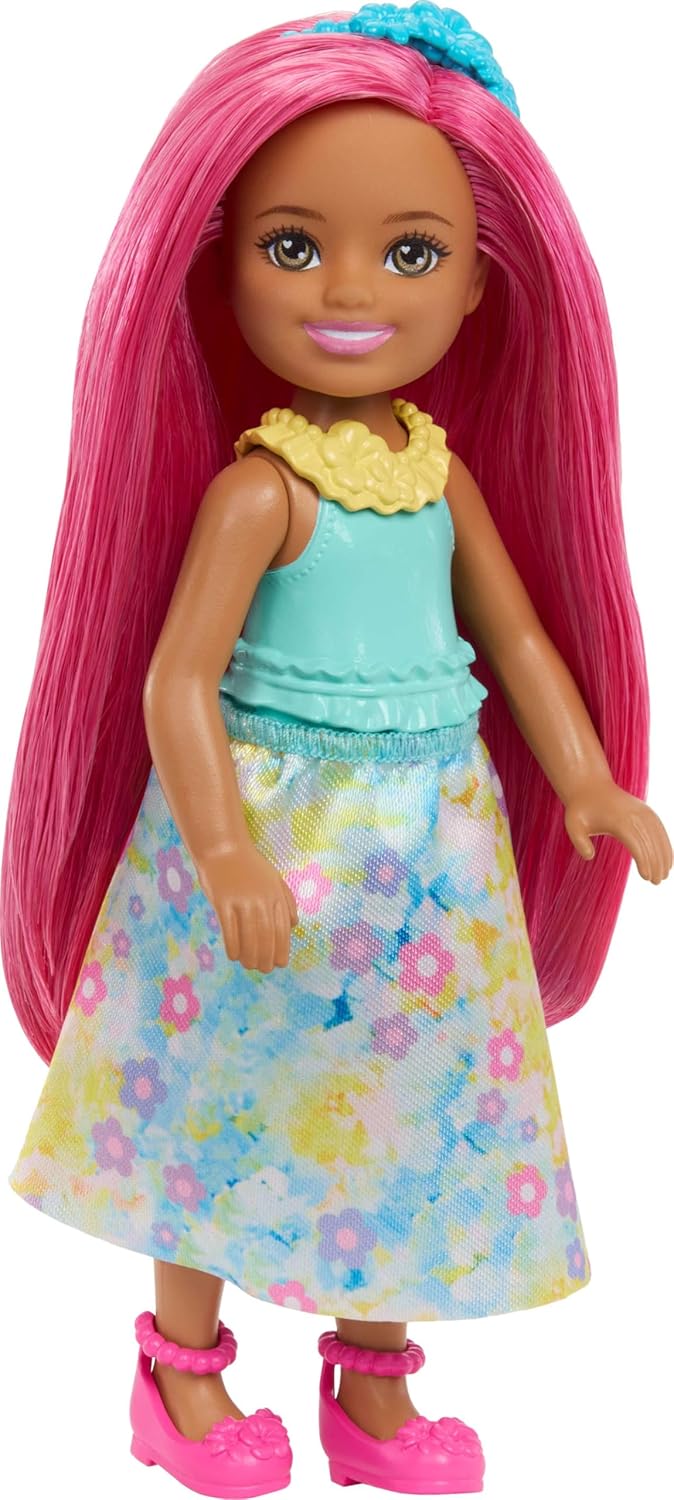 Barbie Chelsea Fantasy Royal Doll with Pink Hair - Image 4