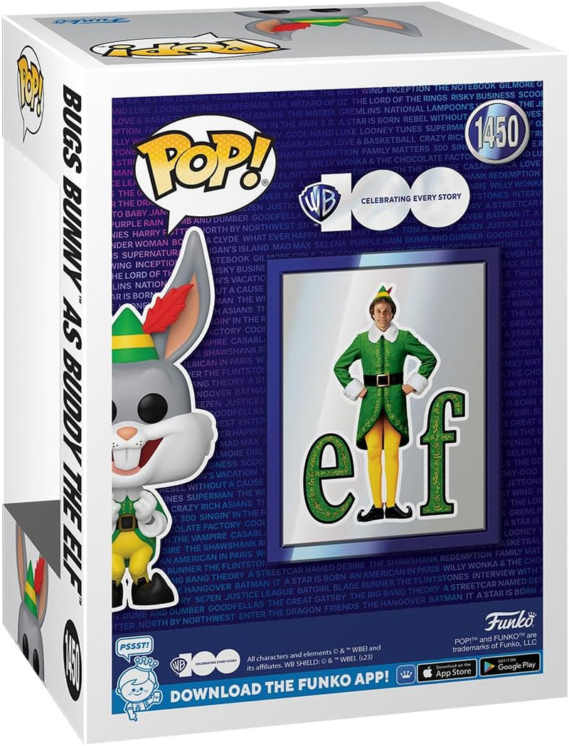 Funko Pop! Movies: WB100 - Bugs Bunny As Buddy, alternate view