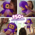 Fingerlings Care ‘n’ Cuddles Interactive Baby Monkey, rear view