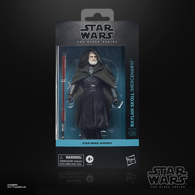Star Wars Baylan Skoll Mercenary Ahsoka Black Series Action, close-up detail