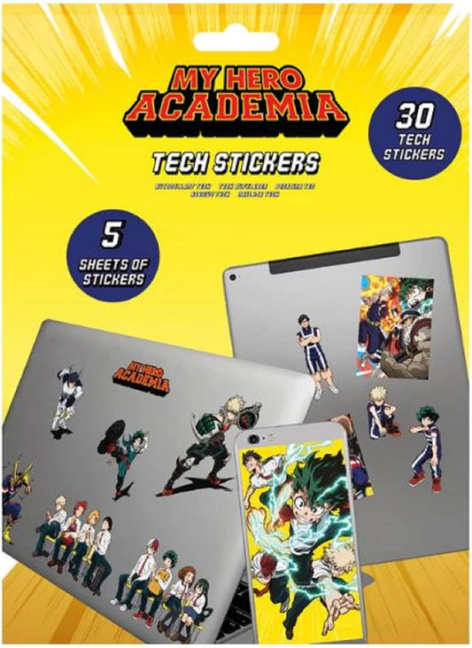 My Hero Academia Reusable Tech Stickers