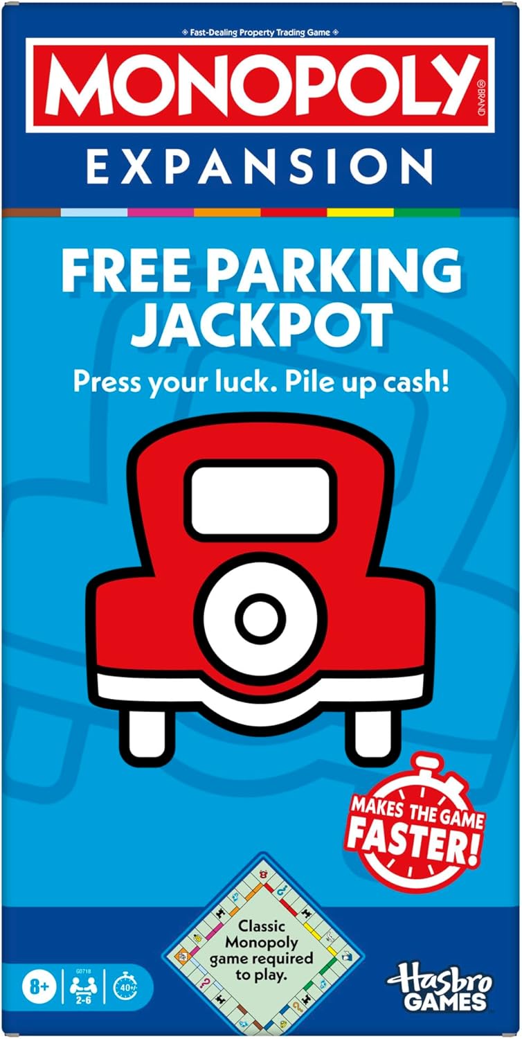 Hasbro Monopoly Free Parking Jackpot Expansion Game