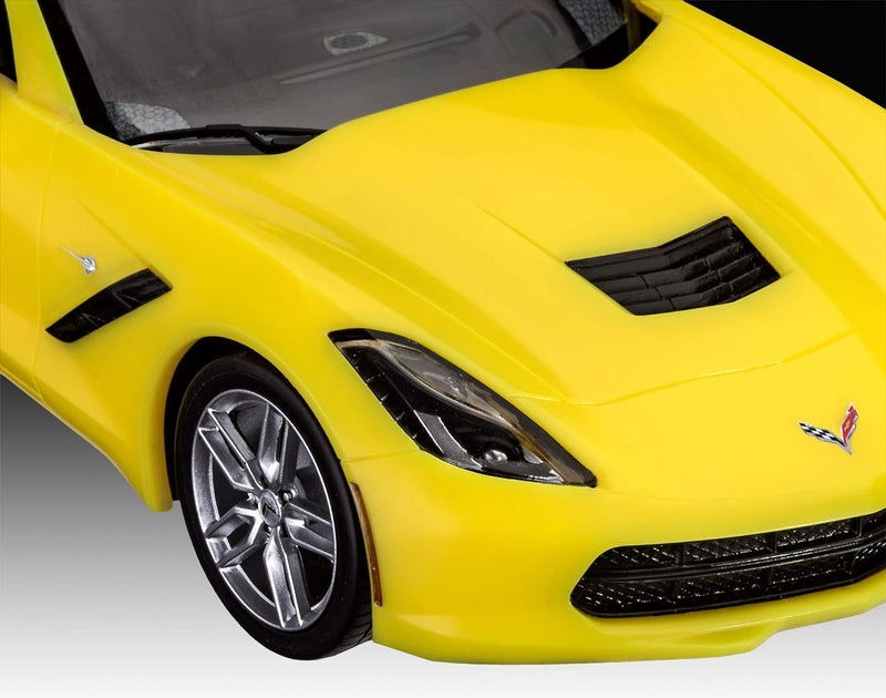 Revell Model Kit Corvette Stingray 2014 1:25 (Yellow) - Image 3