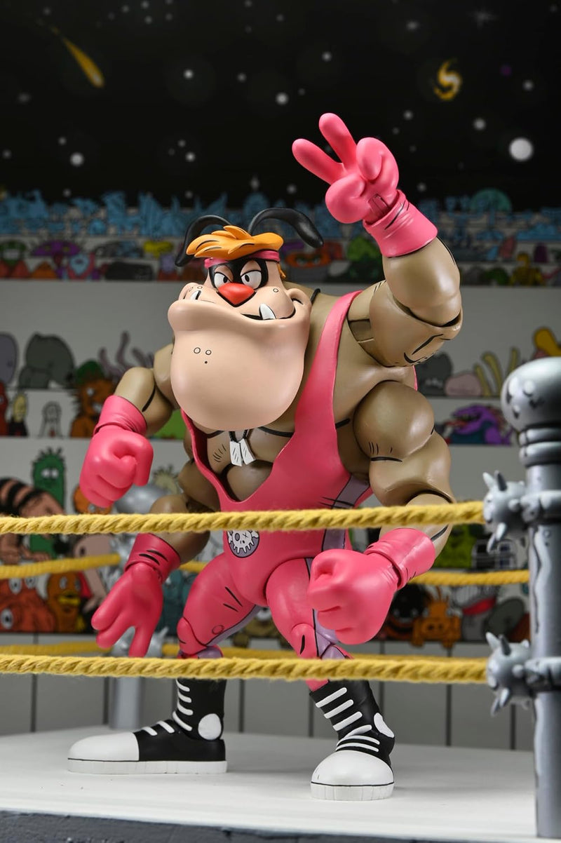 TMNT Comic Stump Wrestling Cryin' Houn' (Archie Comics) Deluxe 7" Scale Action Figure Teenage Mutant Ninja Turtles (view 4)