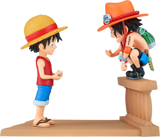 One Piece Luffy & Ace PVC Statue