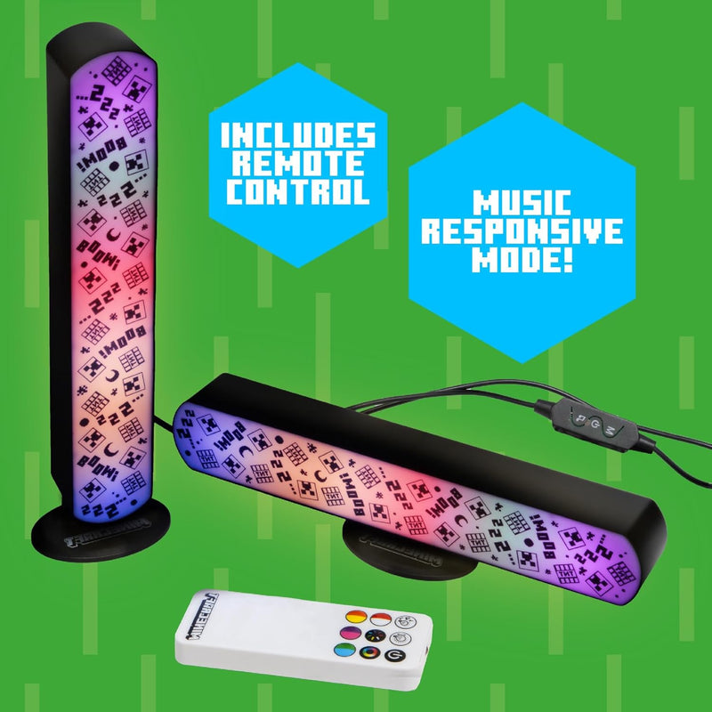 Minecraft LED Light Bar Dual Pack with Remote Control