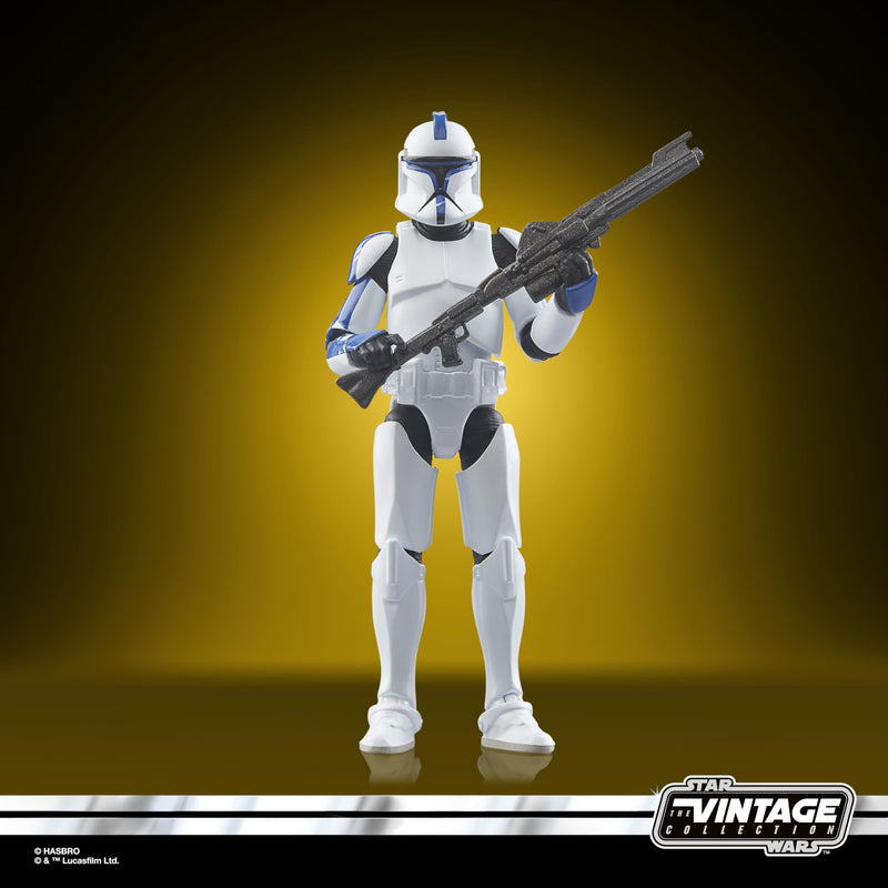 Star Wars Clone Trooper Lieutenant Teth Ahsoka Vintage Colle, in display