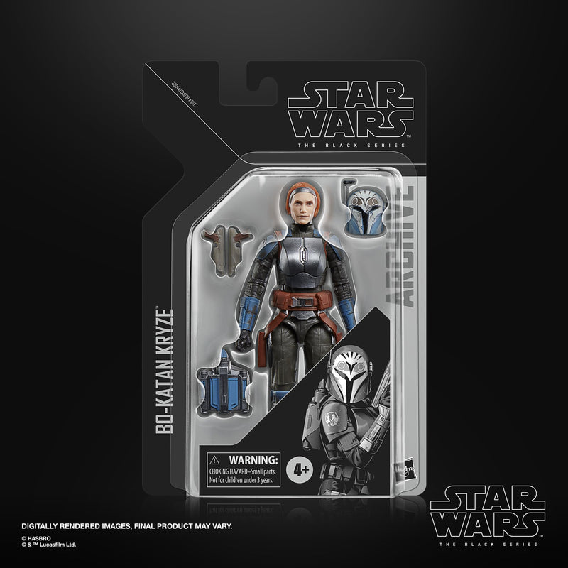 Star Wars Bo-Katan Kryze Black Series Action Figure, close-up detail