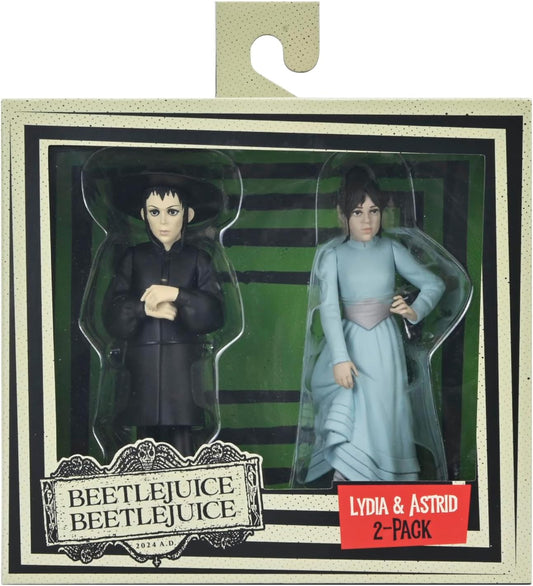 Beetlejuice Beetlejuice Toony Terrors Lydia And Astrid 6" Scale Action Figure 2-Pack
