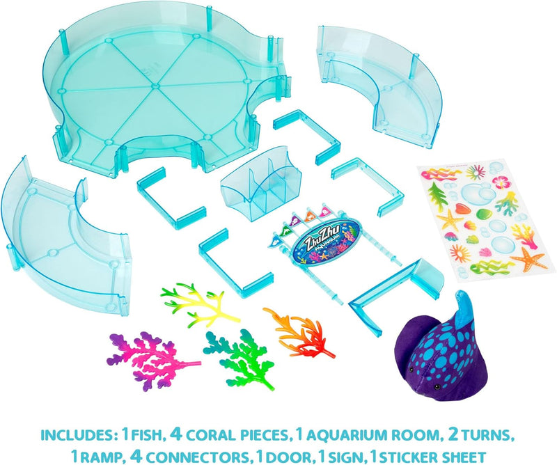 Zhu Zhu Aquarium Figure of 8 Starter Playset, close-up detail