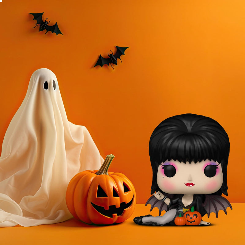 Elvira Pumpkins Elvira Icons Funko POP! Vinyl Figure, side angle