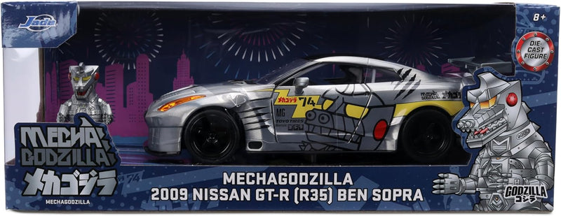 Jada Godzilla Nissan GTR 1:24 Die Cast Model Car - Image 6