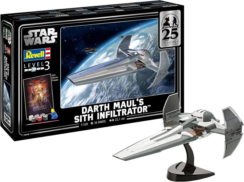 REVELL 05638 - Star Wars Darth Maul's Sith Infiltrator™ 1:120 Scale Model Set
