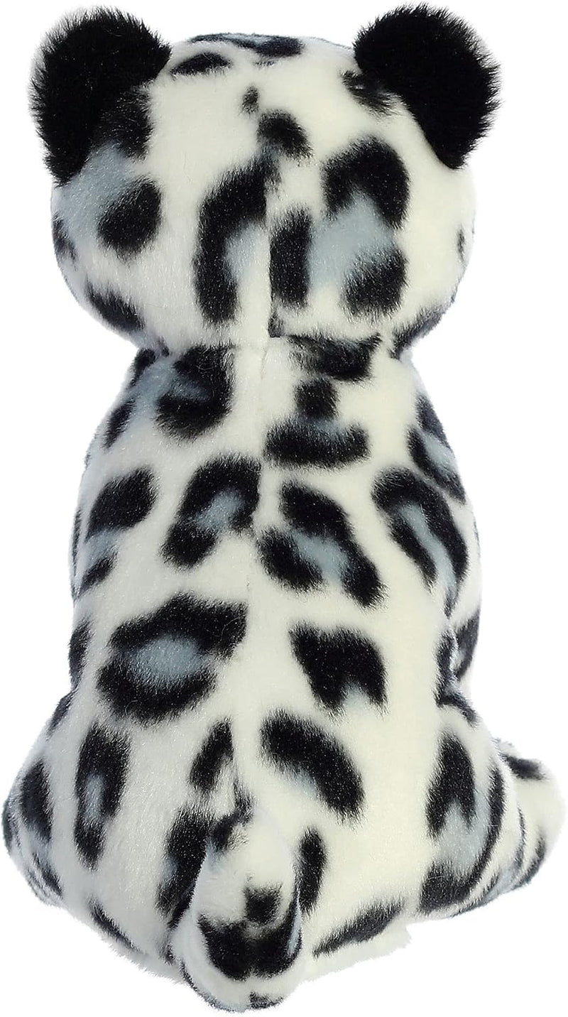 Snow Leopard Eco Nation Eco Softies 8 Inch Plush close up detail