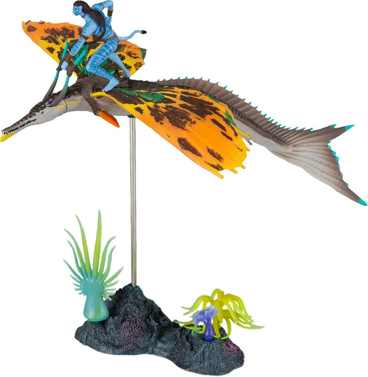 Jake Sully and Skimwing Avatar The Way of Water World of Pandora Deluxe Action Figure Set