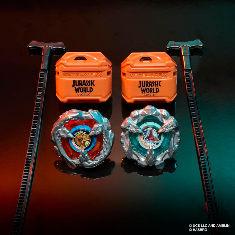 Beyblade X Jurassic World T.Rex vs Mosasaurus 2 Pack