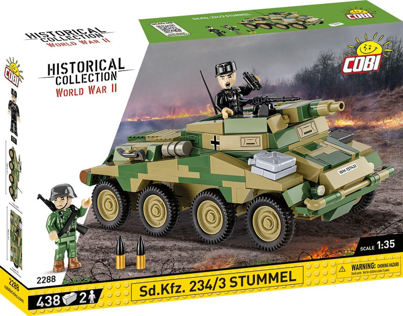 Cobi World War II Sd. Kfz 234/3 "Stummel" 438 pcs