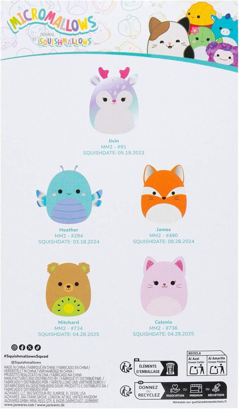 Squishmallows Micromallows 2.5 Inch Plush 5 Pack alternate view 8