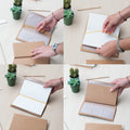 Travel Journal Refill Set of 2 Notebooks Bullet and Lined close up detail