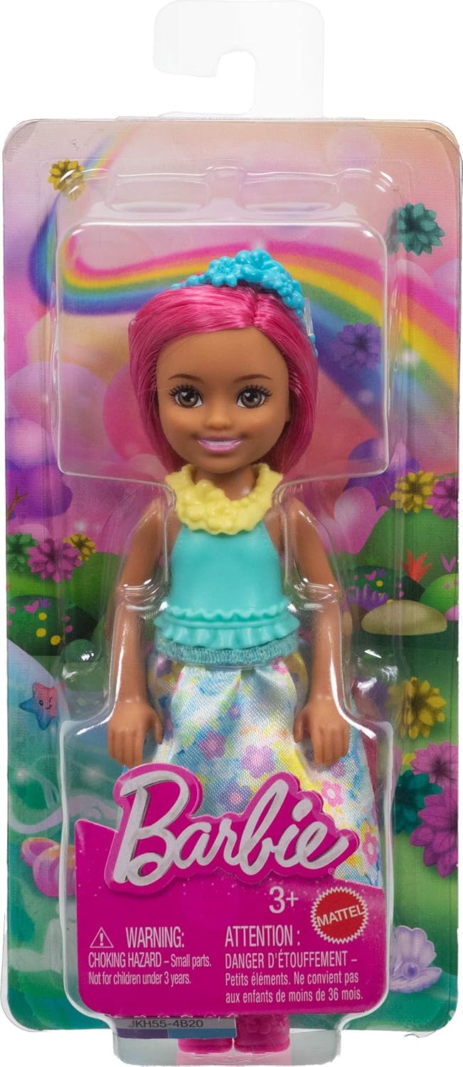 Barbie Chelsea Fantasy Royal Doll with Pink Hair - Image 6