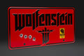 Doctor Collector Wolfenstein 'The New Colossus' Metal Sign, in display
