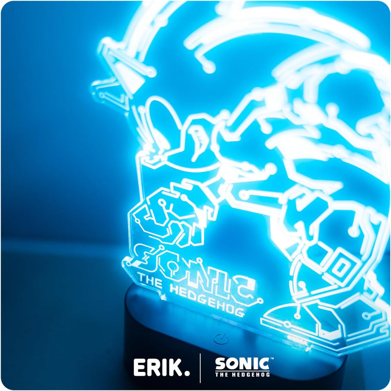 Sonic The Hedgehog Speed Crcuit Led Table Lamp side angle