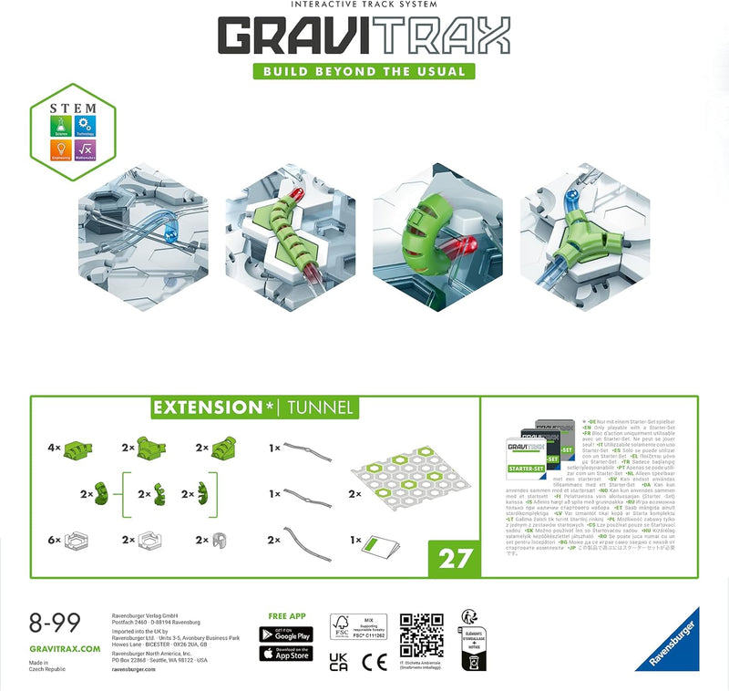 Ravensburger GraviTrax Tunnel Expansion Pack, close-up detail