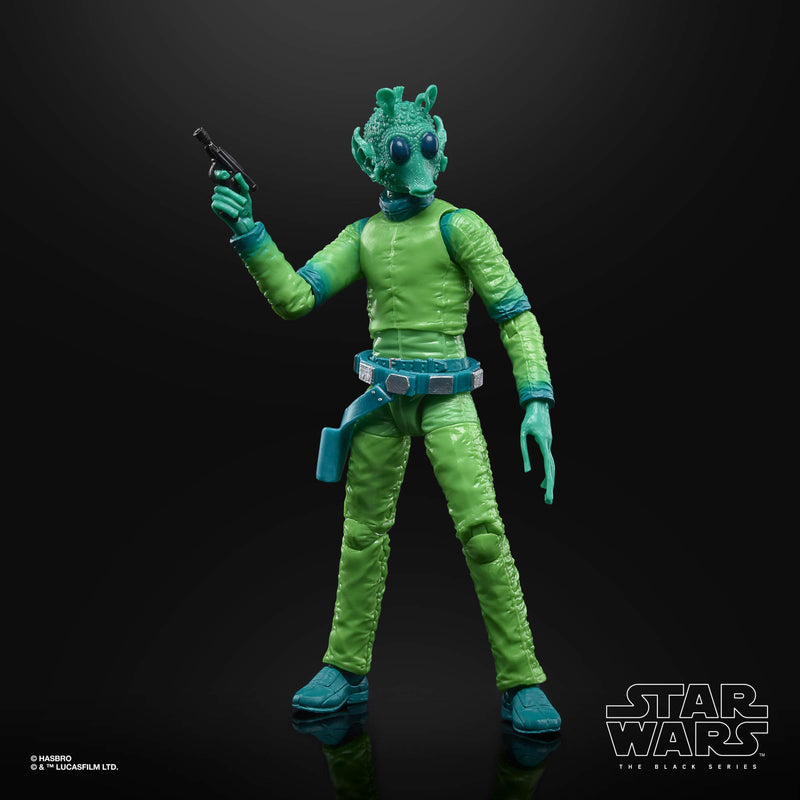 Star Wars The Black Series Greedo Lucasfilm 50th Anniversary, in display