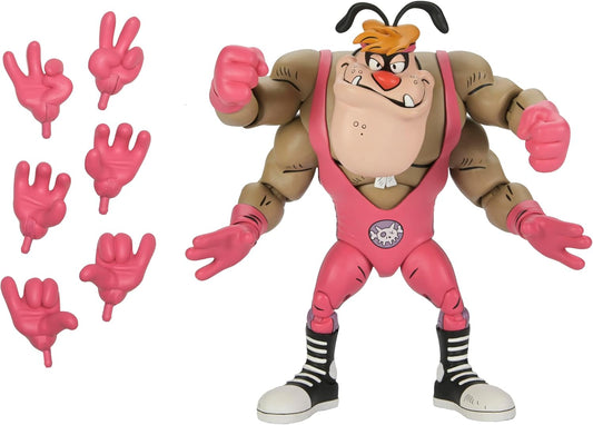 TMNT Comic Stump Wrestling Cryin' Houn' (Archie Comics) Deluxe 7" Scale Action Figure Teenage Mutant Ninja Turtles