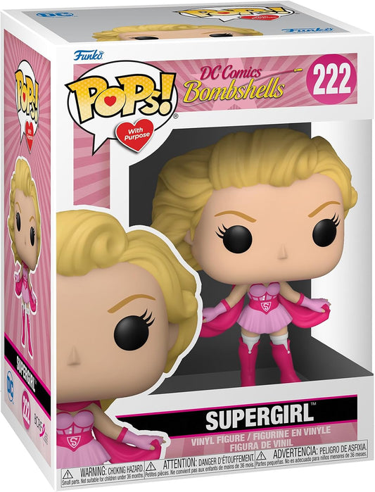 Bombshell Supergirl DC Breast Cancer Awareness Funko Pop! Vinyl Figure