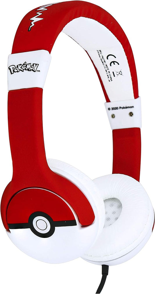 OTL Wired Kids Pokeball Headphones