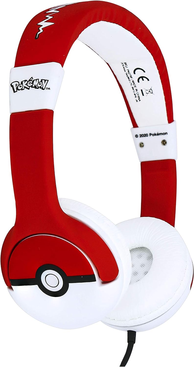 OTL Wired Kids Pokeball Headphones