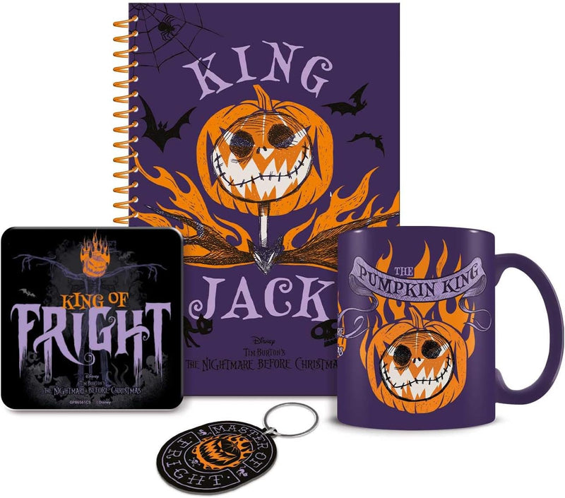 The Nightmare Before Christmas Colourful Shadows Mug, Coaster and Keychain Gift Set