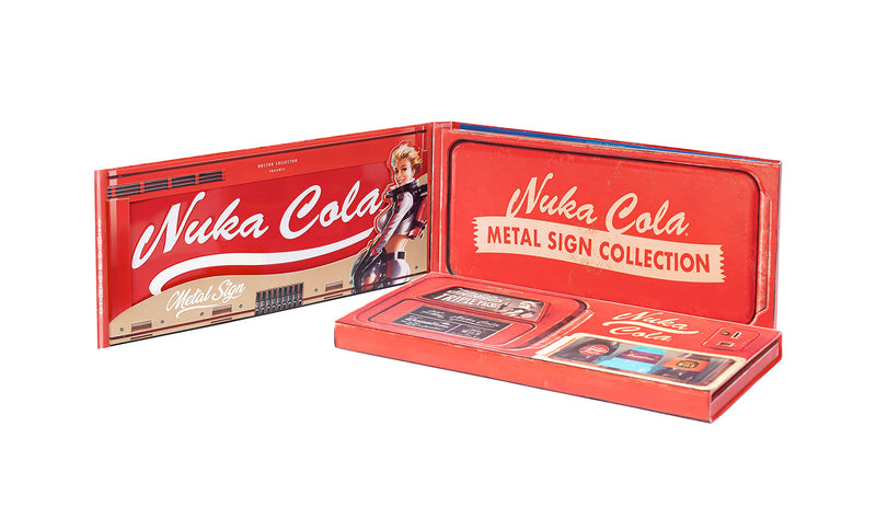 Official Fallout Nuka Cola Metal Signs Triple Pack Limited E