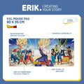 Dragon Ball Z Cell Saga XL Mouse Mat, side angle