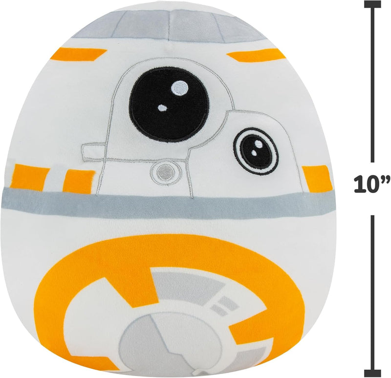 Squishmallows 10 Soft Plush Star Wars BB8, close-up detail