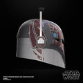 Star Wars The Black Series Sabine Wren Premium Electronic Helmet, side angle