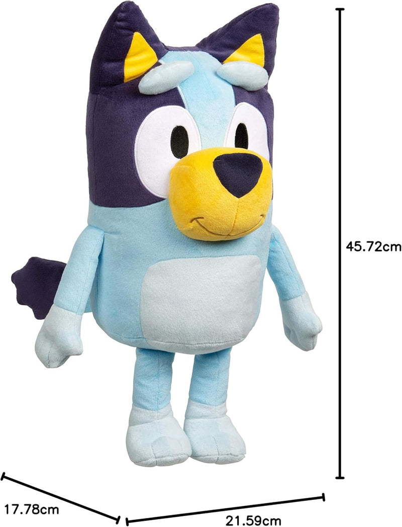 Bluey Extra Large 18 Inch Plush, close-up detail