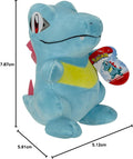 Pokemon 8 Totodile Plush, side angle