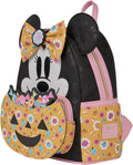 Loungefly - Disney Minnie Mouse Pumpkin Mini Backpack side angle