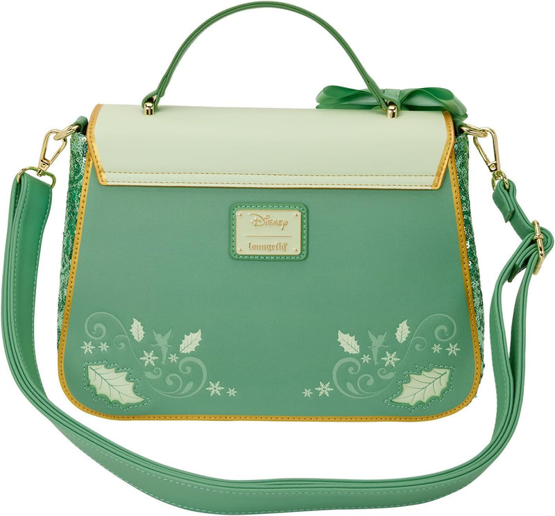 Loungefly - Disney Tinker Bell Holiday Crossbody Bag close up detail
