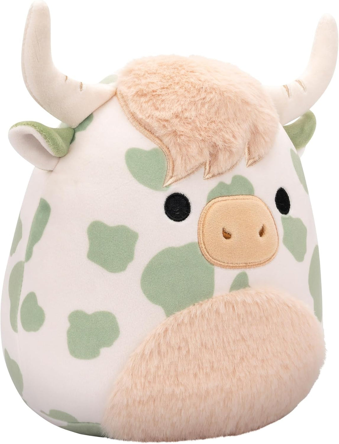 Squishmallows Celestino the Sage Green Spotted Highland Cow 7.5" Plush