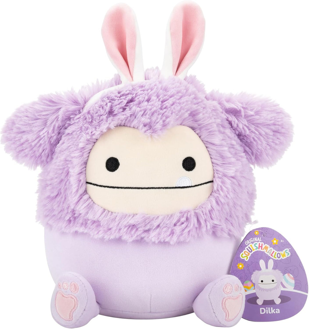 Squishmallows Dilka the Lavender Bigfoot Easter 7.5" Plush