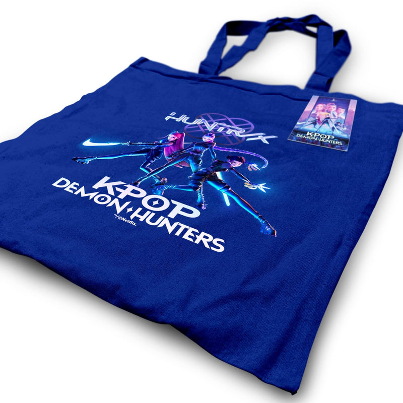 K-Pop Demon Hunters Canvas Tote Bag, rear view