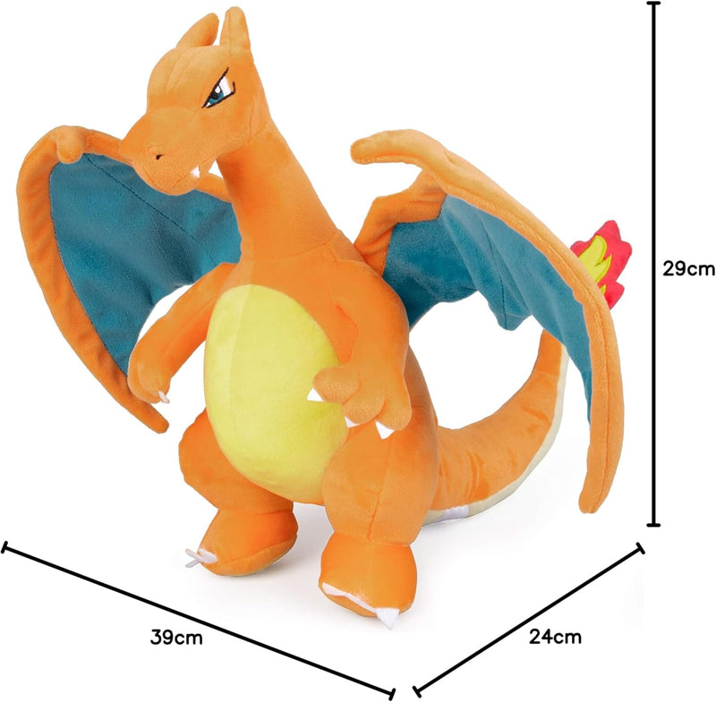 Pokemon Charizard Plush 30cm 12, side angle