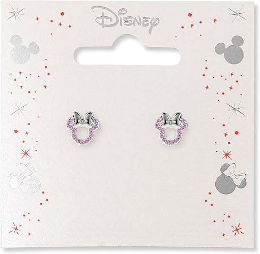Disney Pink Stone Set Minnie Mouse Earrings - Image 3