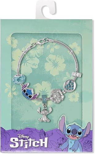 Disney Stitch Silver Plated Charm Bracelet - Image 4