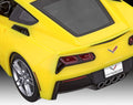 Revell Model Kit Corvette Stingray 2014 1:25 (Yellow) - Image 6