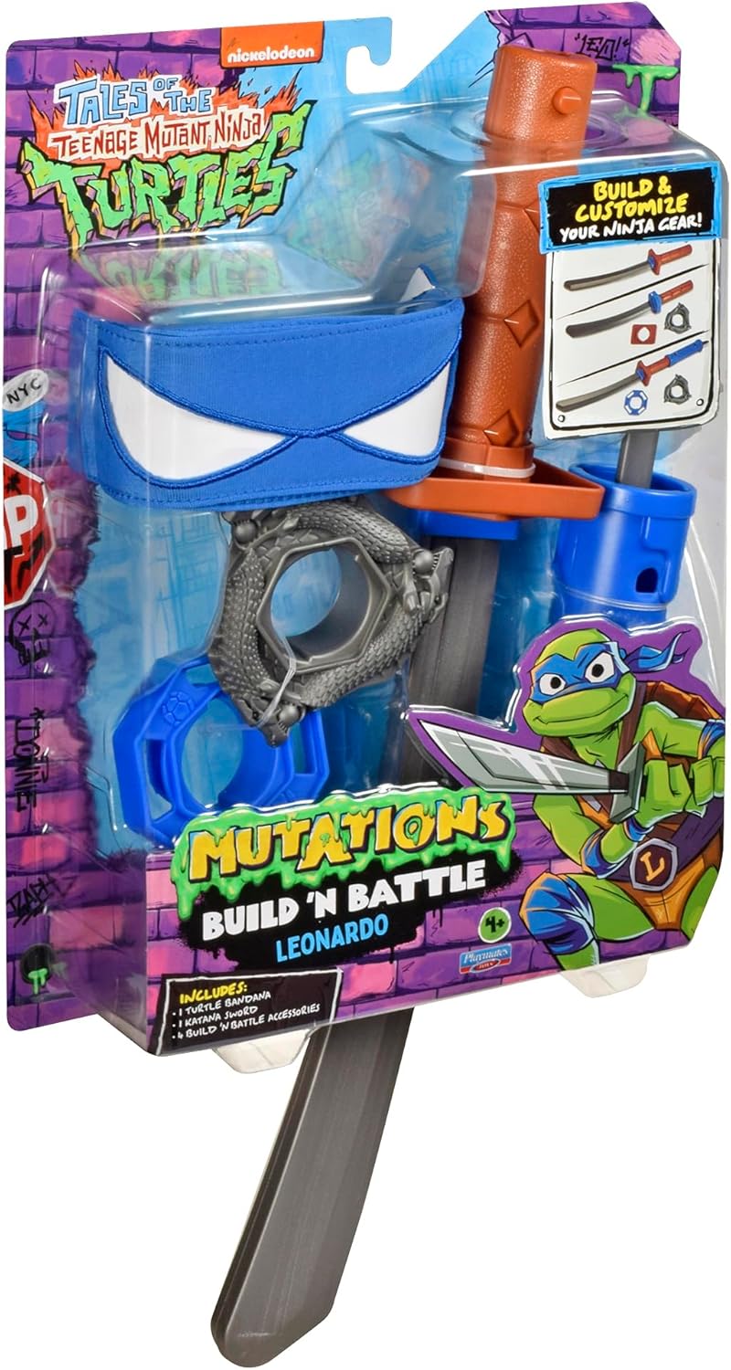 Tales Of The Teenage Mutant Ninja Turtles Mutation Build N Battle Leonardo's Weapons - Image 5